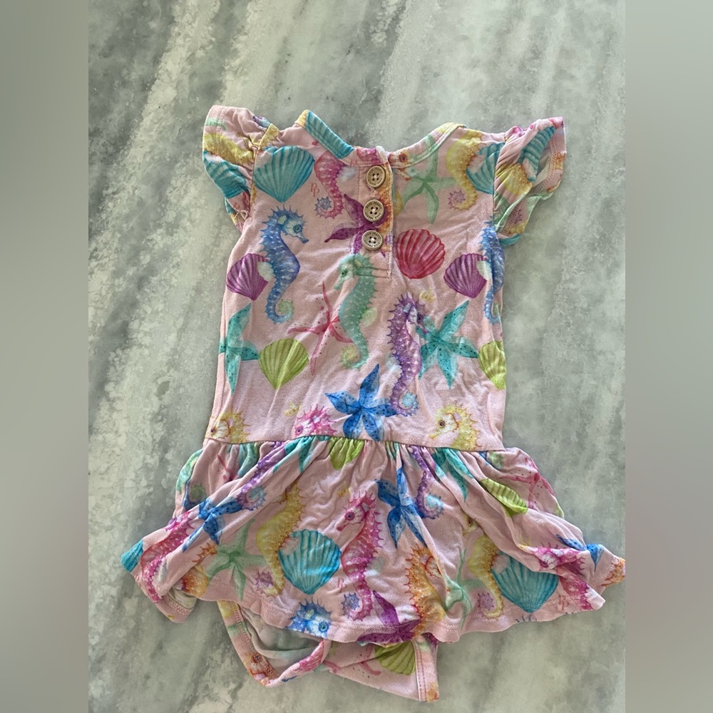 Seahorse & Shell Posh Peanut Twirl Dress